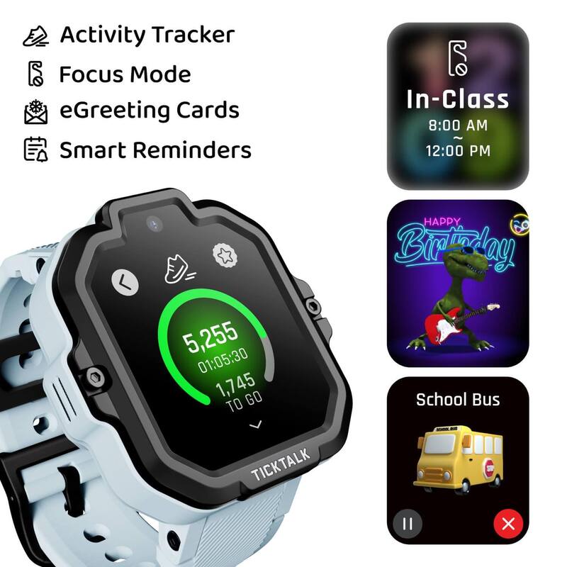 Smartwatch TickTalk 5 Kids com rastreador GPS, videochamada e